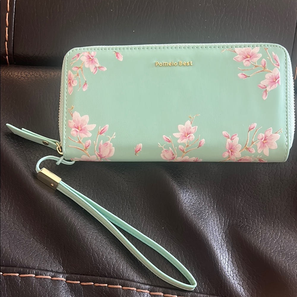 Pomelo Best Mint Green Floral Women's Wallet